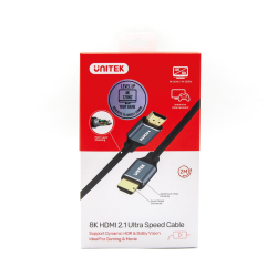 Unitek przewód HDMI 2.1 8K, UHD, 2M - C138W | PartsPC.pl