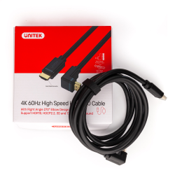 Unitek kabel kątowy HDMI 2.0 270 stopni 4K 3 m | PartsPC.pl