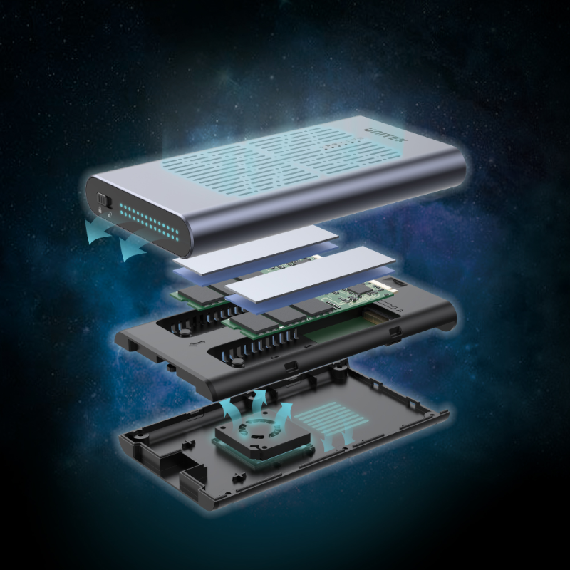 Unitek Stacja klonująca 2x M.2 PCIe/NVMe 20 Gbps | PartsPC.pl