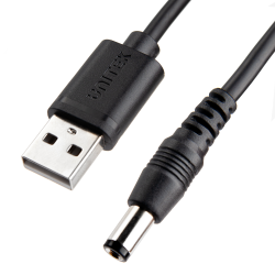 Unitek kabel zasilający USB - wtyk DC 5.5/2.5mm 5V | PartsPC.pl