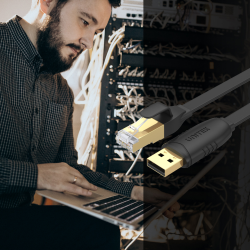 Unitek kabel RJ-45 na USB-A konsolowy 1,8m | PartsPC.pl