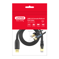 Unitek kabel RJ-45 na USB-A konsolowy 1,8m | PartsPC.pl