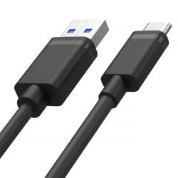 Unitek przewód USB-A - USB-C krótki 25cm Y-C480BK | PartsPC.pl