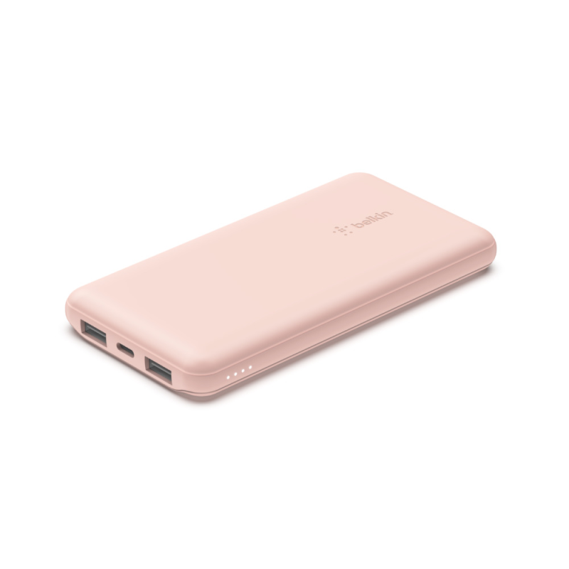 Belkin Powerbank 10 000 mAh, 2x USB-A, USB-C 15W, różowy | PartsPC.pl