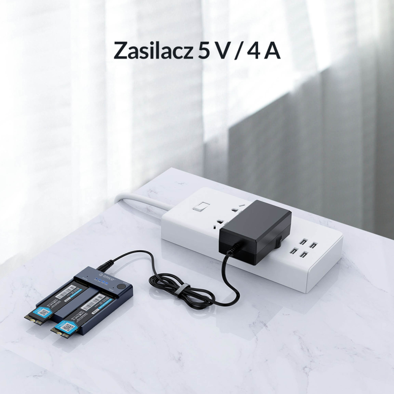 Orico Stacja klonująca dyski M.2 USB-C 10Gbps - Akcesoria | PartsPC.pl