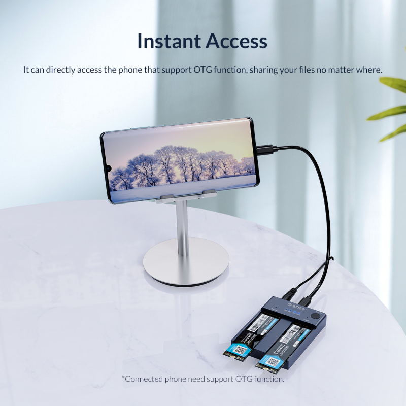 Orico Stacja klonująca dyski M.2 USB-C 10Gbps - Akcesoria | PartsPC.pl