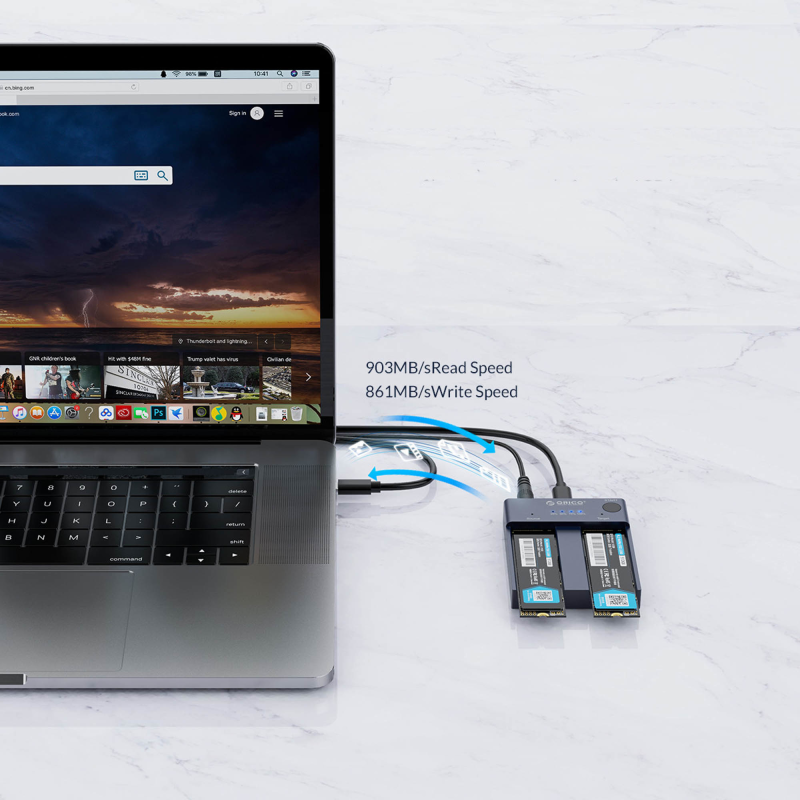 Orico Stacja klonująca dyski M.2 USB-C 10Gbps - Akcesoria | PartsPC.pl