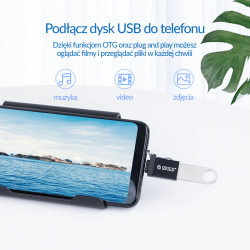 Orico Adapter USB-C na USB-A 3.1 alu zawieszka | PartsPC.pl