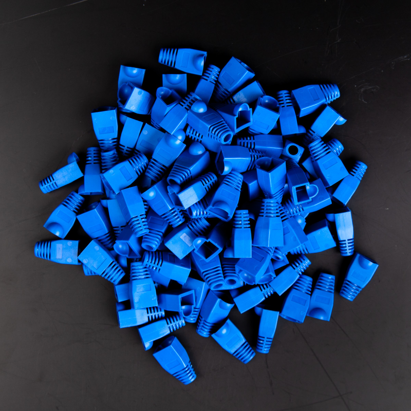 Unitek Osłona wtyku RJ45, 6 mm, 100 szt. niebieska | PartsPC.pl