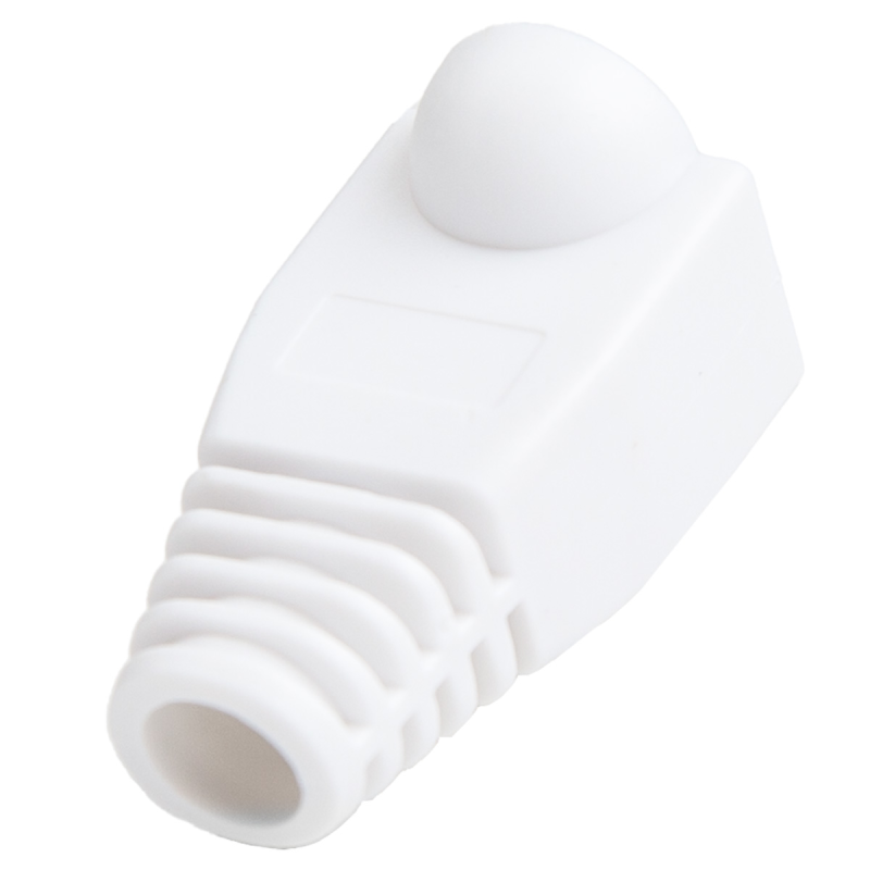 Unitek Osłona wtyku RJ45, 6 mm, 100 szt. biała | PartsPC.pl