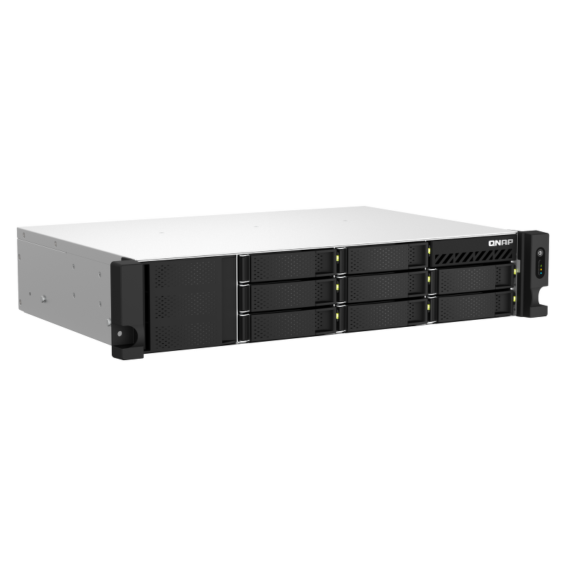 QNAP TS-873AeU-RP-4G | 8-zatokowy płytki serwer NAS, AMD Ryzen, 4GB RAM, 2x 2,5GbE RJ-45, RP, RACK