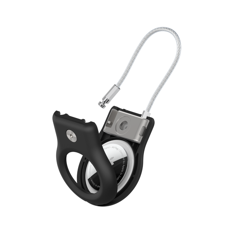 Belkin Uchwyt na AirTag z linką metalową, czarny | PartsPC.pl