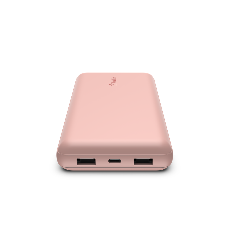 Belkin Powerbank 20 000 mAh, 2x USB-A, USB-C 15W, różowy | PartsPC.pl