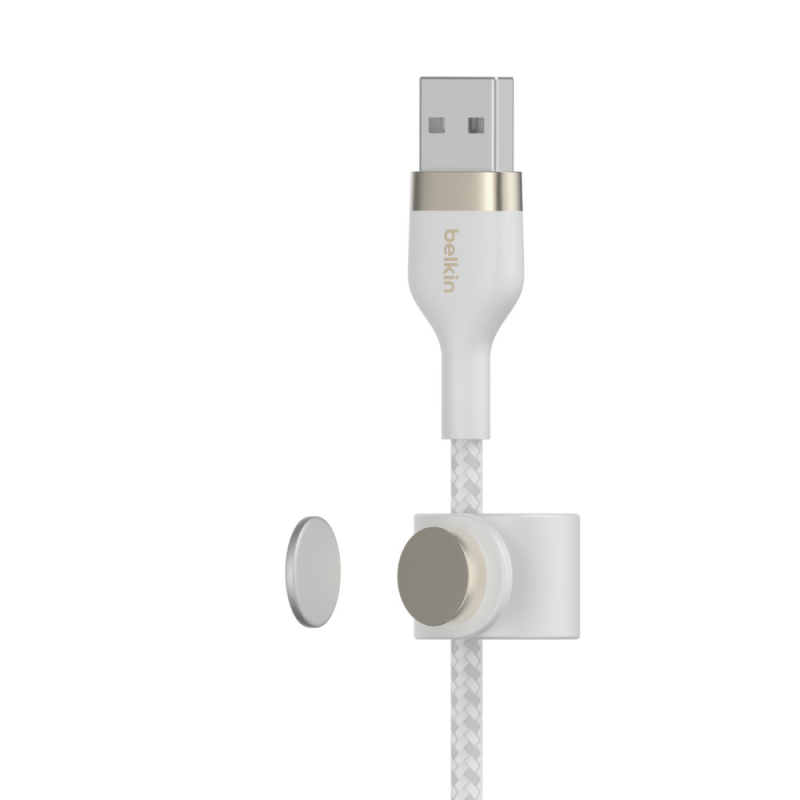 Belkin Kabel USB-A na Lightning, w oplocie, 2 m, biały | PartsPC.pl