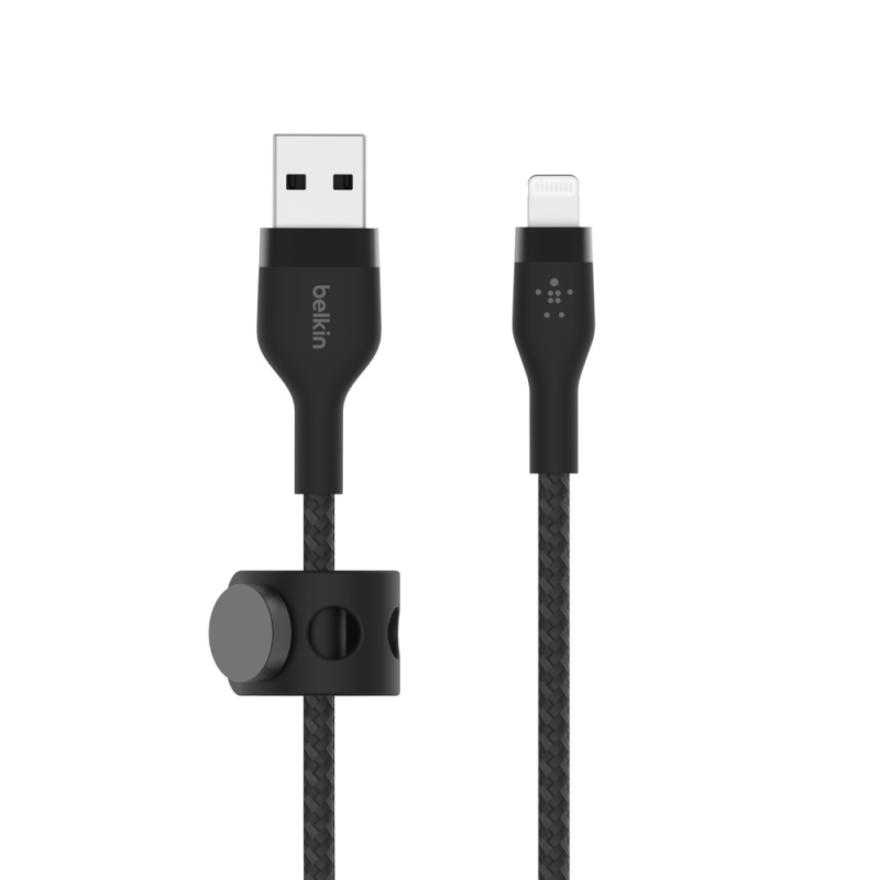 Belkin Kabel w oplocie USB-A na Lightning, 3 m, czarny | PartsPC.pl