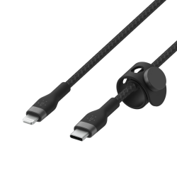 Belkin Kabel w oplocie, USB-C do Lightning, 3 m, czarny | PartsPC.pl