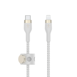 Belkin Kabel w oplocie, USB-C do Lightning, 3 m, biały | PartsPC.pl
