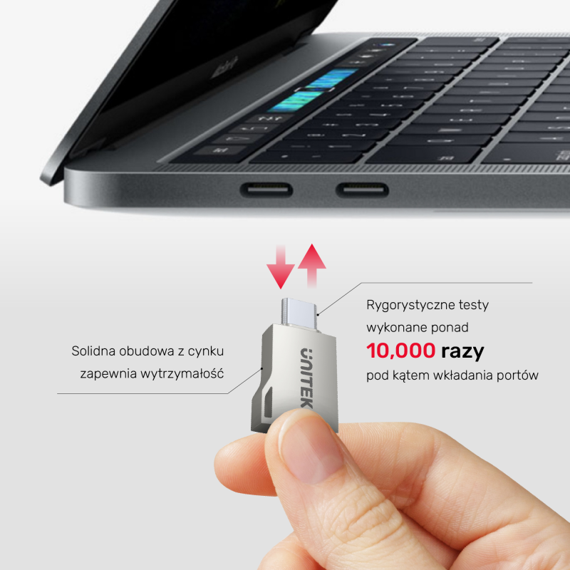 Unitek adapter USB-A na USB-C 3.1 Gen1 A1025GNI | PartsPC.pl