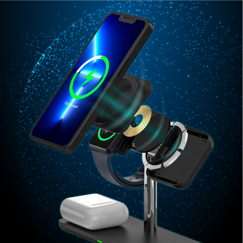 Unitek Ładowarka magnetyczna 3w1 iPhone 15W | PartsPC.pl