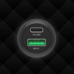 Unitek Ładowarka samochodowa Qi2 USB-A USB-C QC3.0 | PartsPC.pl