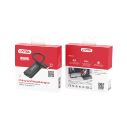Unitek Adapter USB-C na HDMI 2.0, 4K@60Hz | PartsPC.pl