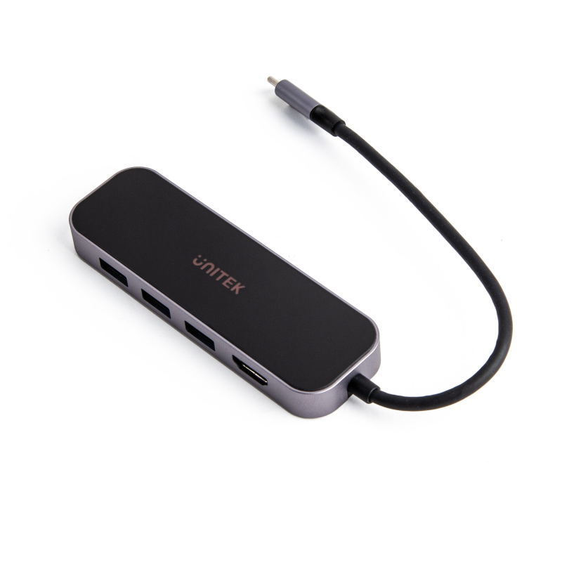 Unitek Hub USB-C 3.1 RJ-45 3xUSB-A HDMI 4K PD100W | PartsPC.pl