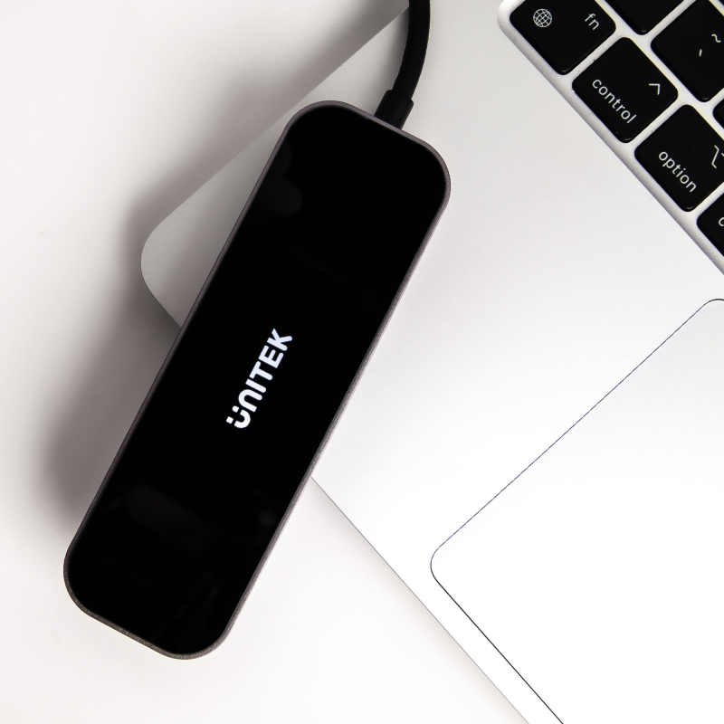 Unitek Hub USB-C 3.1 RJ-45 3xUSB-A HDMI 4K PD100W | PartsPC.pl