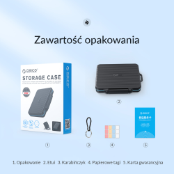 Orico Etui na karty pamięci: 6*SD, 18*microSD | PartsPC.pl