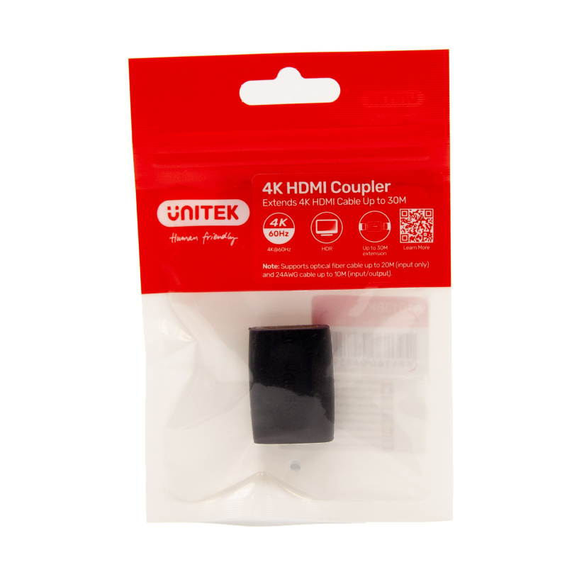 Unitek Łącznik HDMI (F) - HDMI (F) 4K@60Hz do 30 m | PartsPC.pl