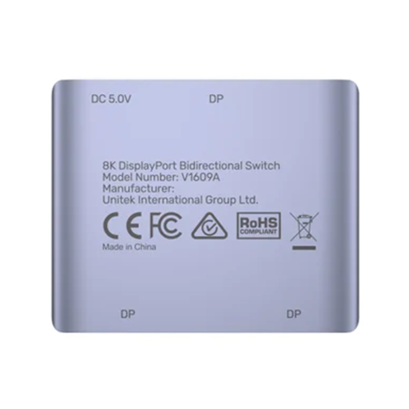 Unitek Dwukierunkowy przełącznik DP 1.4 8K 2-na-1 | PartsPC.pl