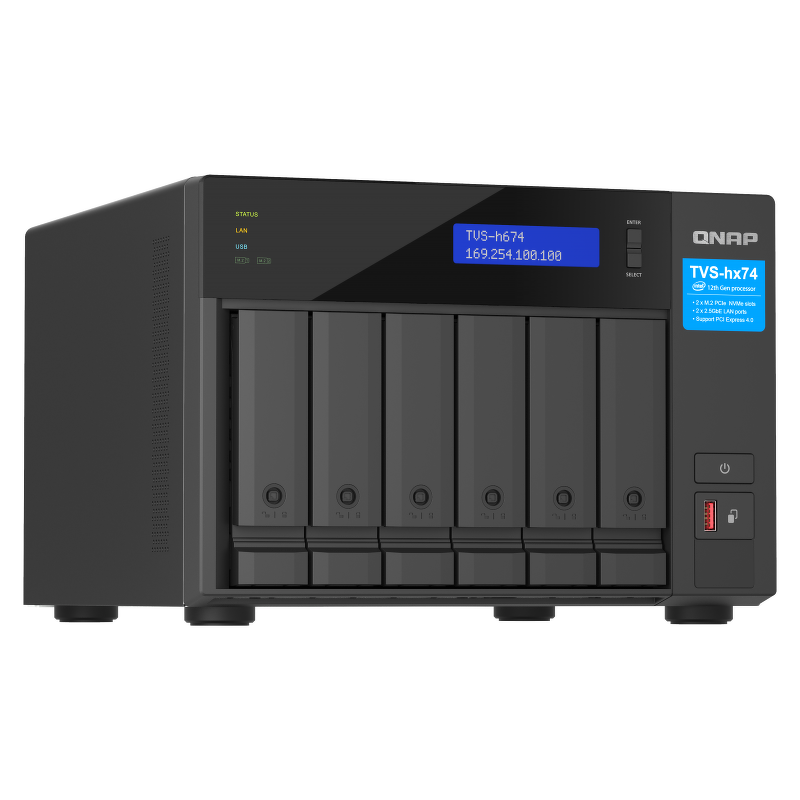 QNAP TVS-h674-i3-16G | 6-zatokowy serwer NAS, Intel... | PartsPC.pl