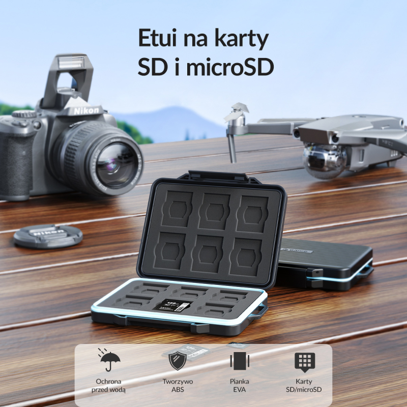 Orico Etui na karty pamięci: 4*SD, 13*microSD | PartsPC.pl
