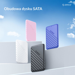 Orico Obudowa dysku 2,5'' USB-C 3.1 6Gbps czarna | PartsPC.pl