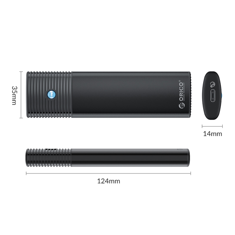 Orico Obudowa dysku M.2 NVMe USB-C 10 Gbps czarna | PartsPC.pl