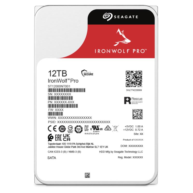 Seagate IronWolf Pro ST12000NT001 12TB SATA | PartsPC.pl