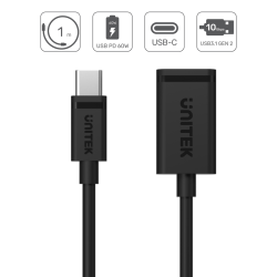 Unitek Adapter USB-C (M) do USB-A (F) 10Gbps 60 W | PartsPC.pl