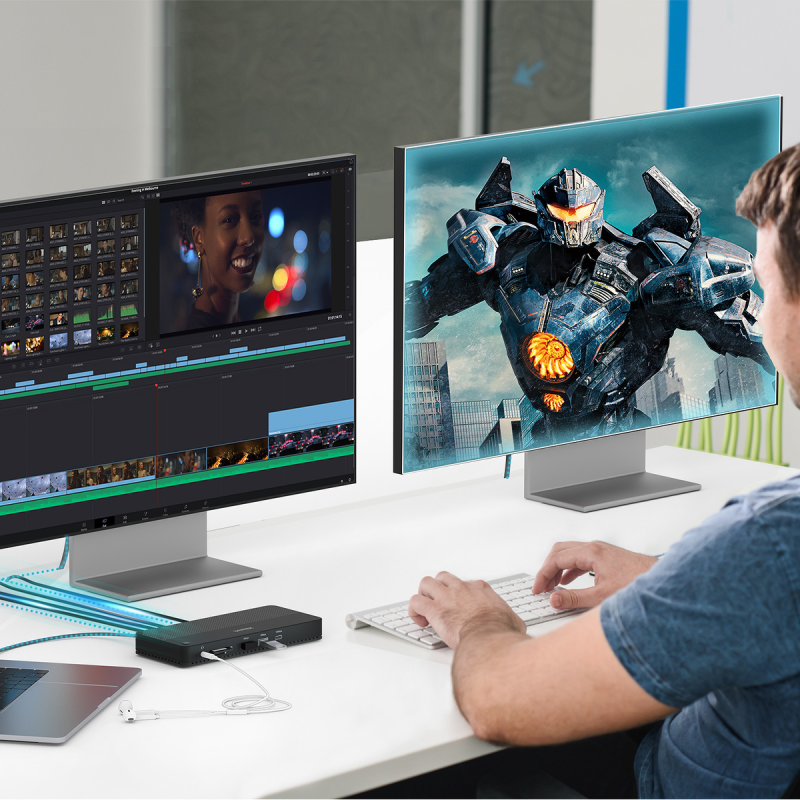 Unitek Stacja dokująca 12w1, HDMI 8K, USB 4, 100 W | PartsPC.pl