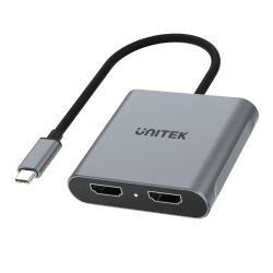 Unitek Adapter USB-C na 2x HDMI 4K MST | PartsPC.pl