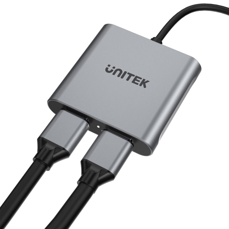Unitek Adapter USB-C na 2x HDMI 4K MST | PartsPC.pl