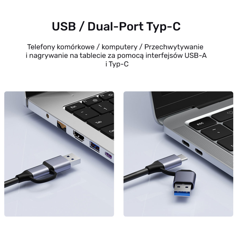 Unitek Grabber video USB-C/A, 4K HDMI 1.4b | PartsPC.pl