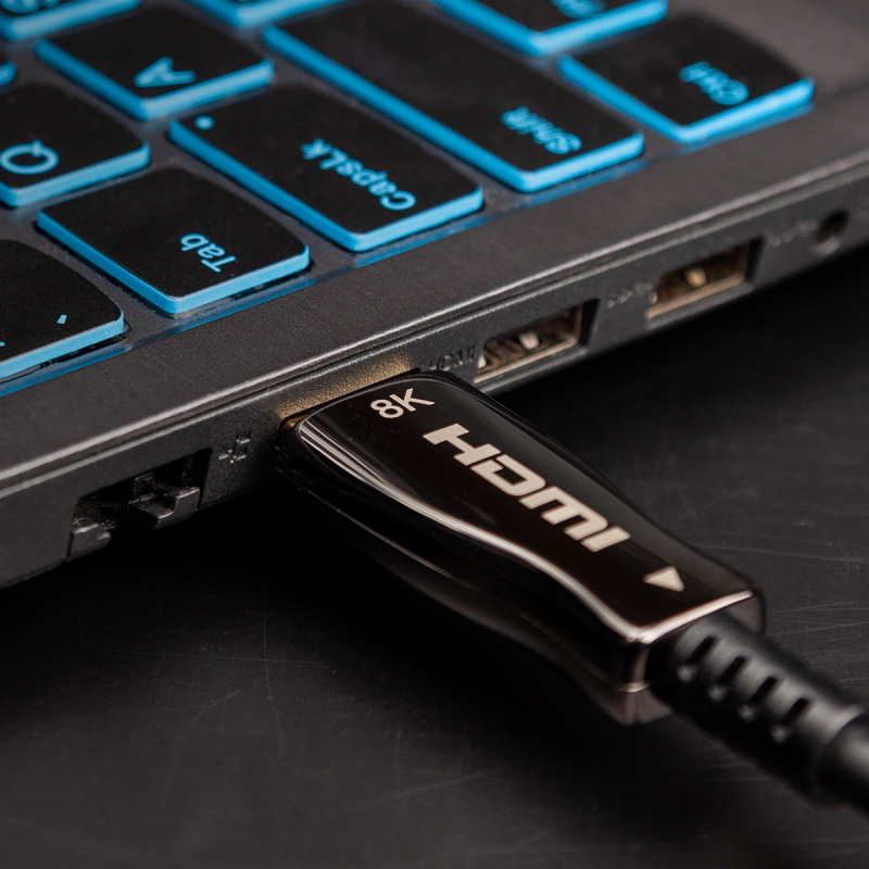 Claroc Kabel optyczny HDMI 2.1 AOC 8K 120Hz 50 m