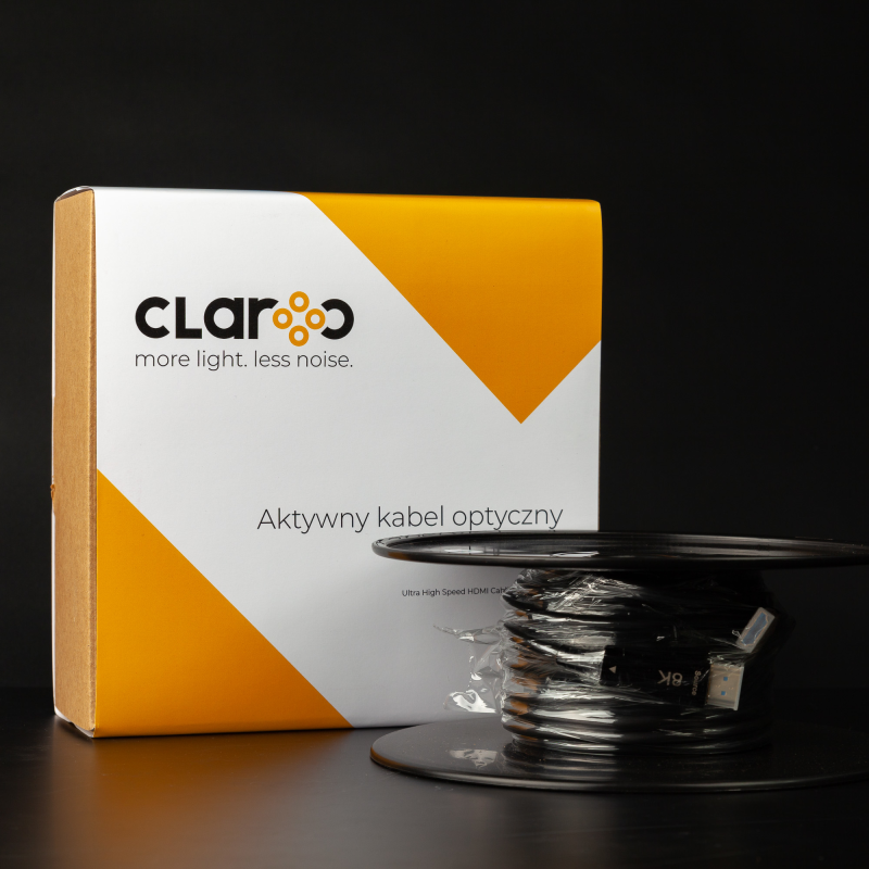 Claroc Kabel optyczny HDMI 2.1 AOC 8K 120Hz 50 m