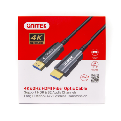 Unitek Kabel optyczny HDMI 2.0 AOC 4K 60Hz 50 m | PartsPC.pl