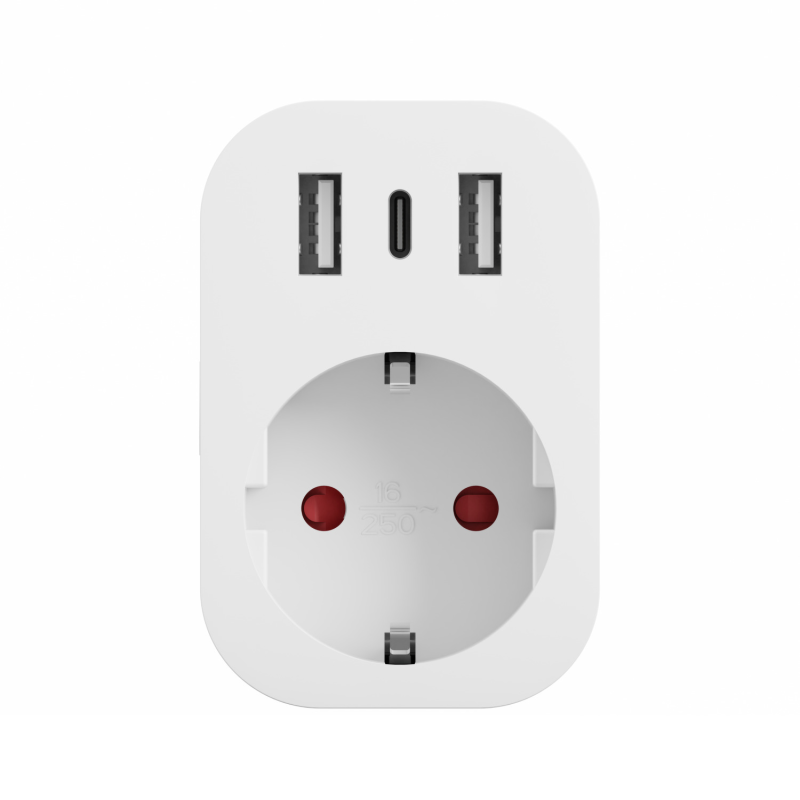 Tesla gniazdko 4 gniazda 2xUSB-A 1xUSB-C - Gniazdka | PartsPC.pl
