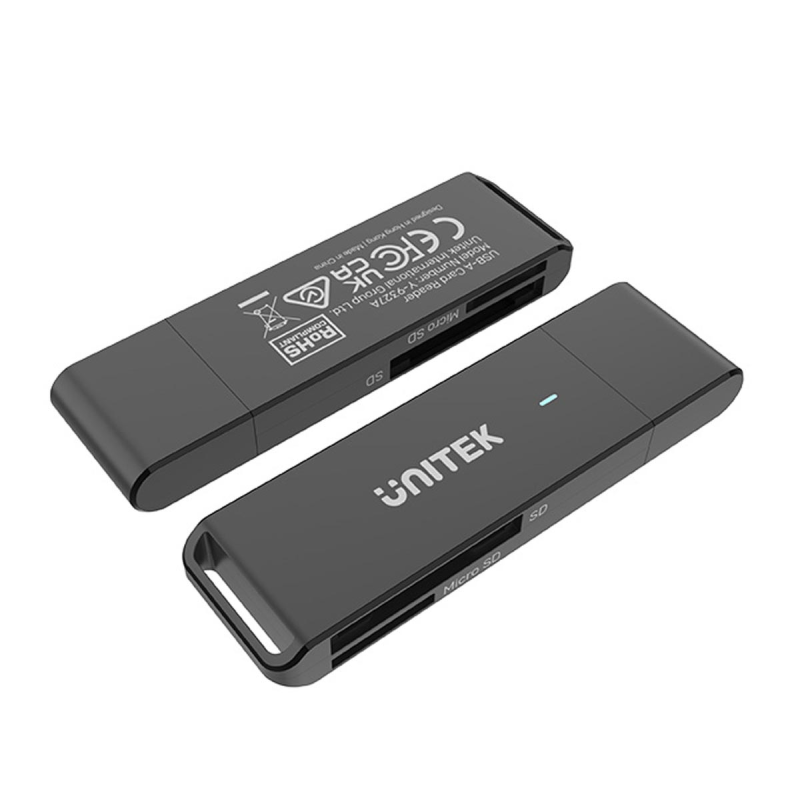 Unitek Czytnik kart SD i microSD USB-A - Akcesoria | PartsPC.pl