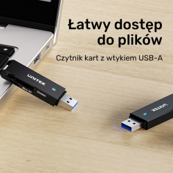 Unitek Czytnik kart SD i microSD USB-A - Akcesoria | PartsPC.pl