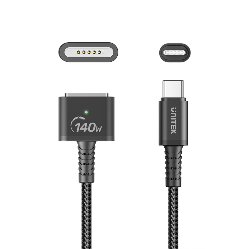 Unitek Kabel zasilający USB-C - MagSafe 3 140W 1 m | PartsPC.pl