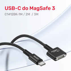 Unitek Kabel zasilający USB-C - MagSafe 3 140W 1 m | PartsPC.pl