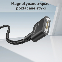 Unitek Kabel zasilający USB-C - MagSafe 3 140W 1 m | PartsPC.pl