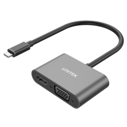 Unitek Adapter USB-C na HDMI 4K i VGA FullHD | PartsPC.pl